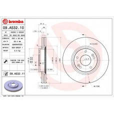 09.A532.11 BREMBO Гальмівний диск