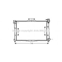 KA2039 AVA QUALITY COOLING Радіатор охолодження двигуна