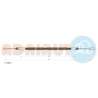 11.0263.1 ADRIAUTO Тросик, cтояночный тормоз