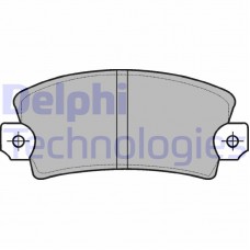 LP56 DELPHI Комплект гальмівних колодок дисковий гальм