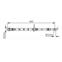 1 987 481 524 BOSCH Гальмівний шланг