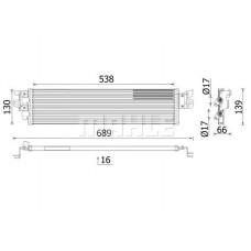 CLC 328 000P MAHLE масляний радіатор, Автоматична коробка передач
