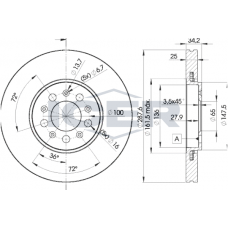 78BD5604-2 ICER Гальмівний диск