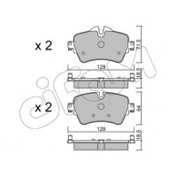 822-1013-0 CIFAM Комплект гальмівних колодок дисковий гальм