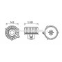 HY8399 AVA QUALITY COOLING Вентилятор салону