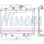606110 NISSENS Радіатор охолодження двигуна