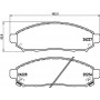 P 56 096 BREMBO Комплект гальмівних колодок дисковий гальм
