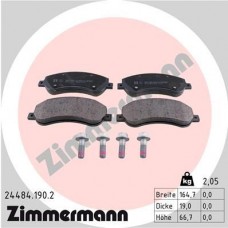 24484.190.2 ZIMMERMANN Комплект гальмівних колодок дисковий гальм