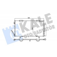 345580 KALE OTO RADYATÖR Конденсатор кондиціонера