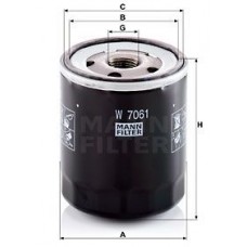 W 7061 MANN-FILTER Масляний фільтр