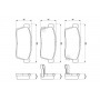 0 986 424 695 BOSCH Комплект гальмівних колодок дисковий гальм