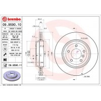 09.9590.11 BREMBO Гальмівний диск
