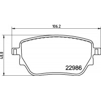 P 50 151 BREMBO Комплект гальмівних колодок дисковий гальм