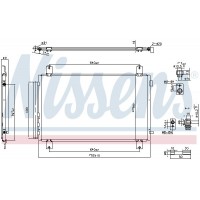 940854 NISSENS Конденсатор кондиціонера