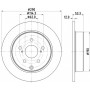 8DD 355 132-591 HELLA PAGID Гальмівний диск