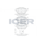 181567 ICER Комплект гальмівних колодок дисковий гальм