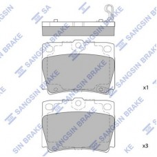 SP1522 Hi-Q Комплект гальмівних колодок дисковий гальм
