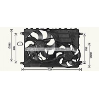 AU7506 AVA QUALITY COOLING Вентилятор охолодження двигуна