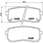 P 30 035 BREMBO Комплект гальмівних колодок дисковий гальм