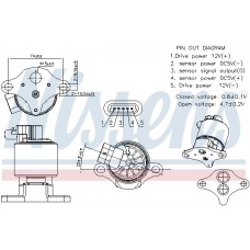 98361 NISSENS Клапан повернення ОГ