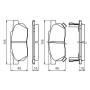 0 986 490 440 BOSCH Комплект гальмівних колодок дисковий гальм