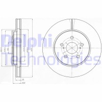 BG4253 DELPHI Гальмівний диск