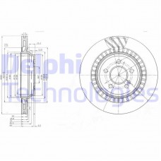 BG4144 DELPHI Гальмівний диск