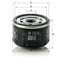 W 7003 MANN-FILTER Масляний фільтр