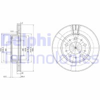 BG2425 DELPHI Гальмівний диск