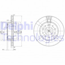 BG2425C DELPHI Гальмівний диск