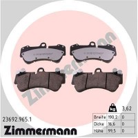 23692.965.1 ZIMMERMANN КомплеК т гальмівних колодок, дискове гальмо