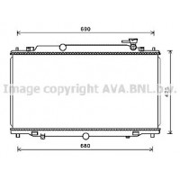 MZ2280 AVA QUALITY COOLING Радіатор охолодження двигуна