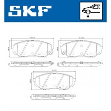 VKBP 80636 A SKF Комплект гальмівних колодок дисковий гальм