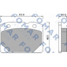FO 465686 FOMAR Friction КомплеК т гальмівних колодок, дискове гальмо FO 465686 FOMAR Friction КомплеК т гальмівних колодок, дискове гальмо