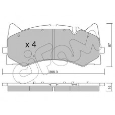 822-1271-0 CIFAM Комплект гальмівних колодок дисковий гальм