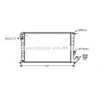 CNA2151 AVA QUALITY COOLING Радіатор охолодження двигуна