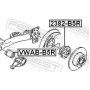 VWAB-B5R FEBEST Втулка, балка моста