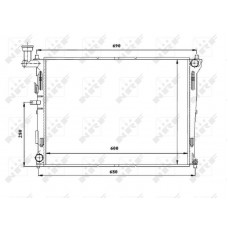 53845 NRF Радіатор охолодження двигуна