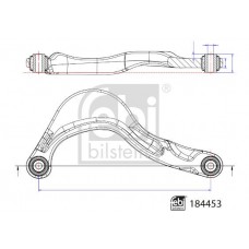 184453 FEBI BILSTEIN Ричаг незалежної підвіски колеса, подвеска колеса