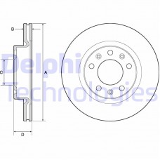 BG4700C DELPHI Гальмівний диск