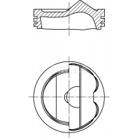028 PI 00124 000 MAHLE Поршень