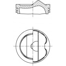 028 PI 00124 000 MAHLE Поршень