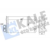 346305 KALE OTO RADYATÖR Теплообмінник обігрів салону
