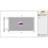 53432 AHE Конденсатор кондиціонера