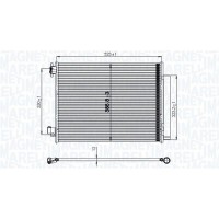 350203823000 MAGNETI MARELLI Конденсатор кондиціонера