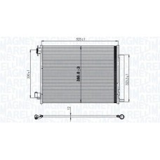 350203823000 MAGNETI MARELLI Конденсатор кондиціонера