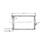 BWA2278 AVA QUALITY COOLING Радіатор охолодження двигуна