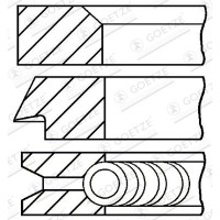08-106500-00 GOETZE ENGINE Комплект поршневих кілець
