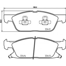 P 24 188 BREMBO Комплект гальмівних колодок дисковий гальм