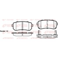 1209.02 REMSA Комплект гальмівних колодок дисковий гальм